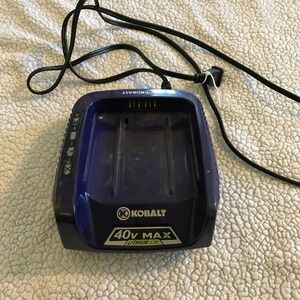 Kobalt 40V Max Lithium Ion Battery Charger KRC 40-06 Blue Black